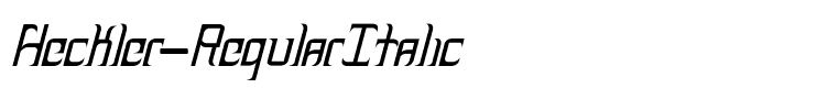 Heckler-RegularItalic