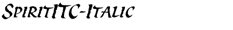SpiritITC-Italic
