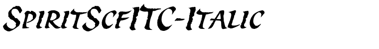 SpiritScfITC-Italic