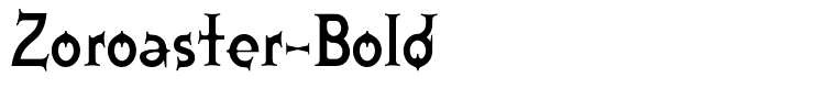 Zoroaster-Bold