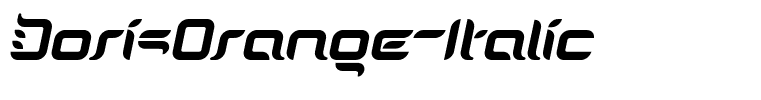 DorisOrange-Italic