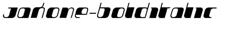 Jakone-BoldItalic