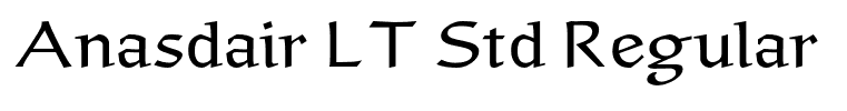 Anasdair LT Std Regular
