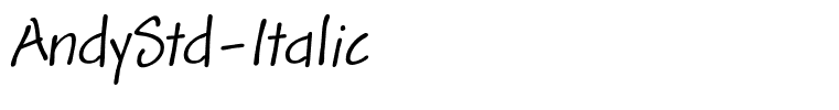 AndyStd-Italic