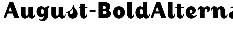 August-BoldAlternate