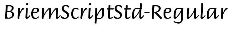 BriemScriptStd-Regular