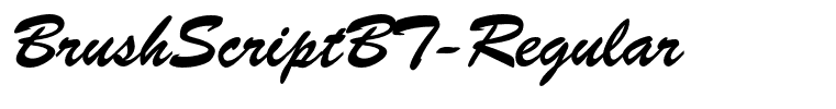 BrushScriptBT-Regular