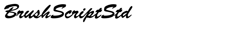 BrushScriptStd