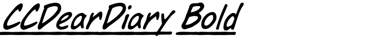 CCDearDiary Bold