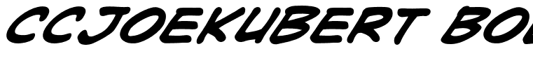 CCJoeKubert Bold Italic