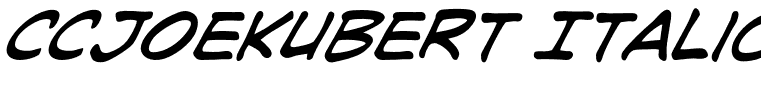 CCJoeKubert Italic