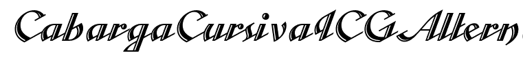 CabargaCursivaICGAlternate
