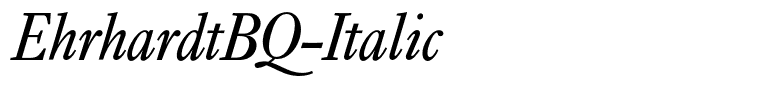 EhrhardtBQ-Italic