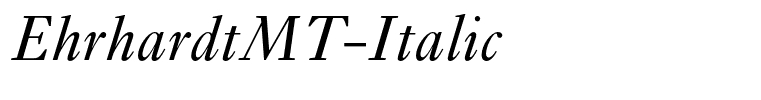 EhrhardtMT-Italic