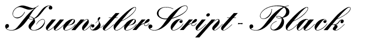 KuenstlerScript-Black