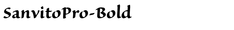 SanvitoPro-Bold
