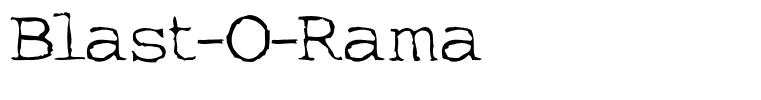 Blast-O-Rama