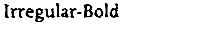 Irregular-Bold