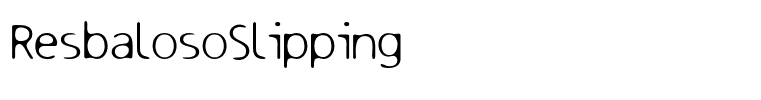 ResbalosoSlipping