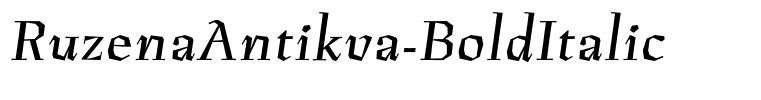 RuzenaAntikva-BoldItalic