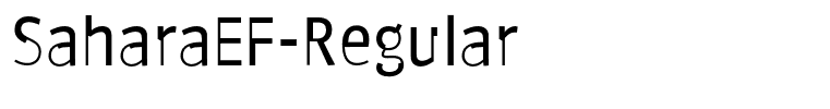 SaharaEF-Regular