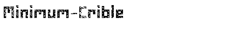 Minimum-Crible