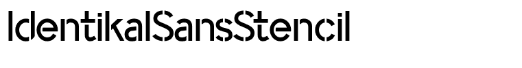 IdentikalSansStencil