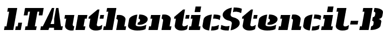 LTAuthenticStencil-BlackItalic