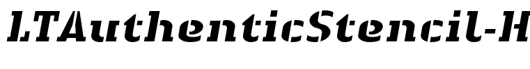 LTAuthenticStencil-HeavyItalic