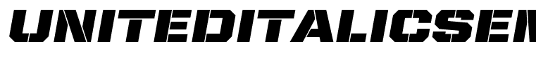 UnitedItalicSemiExt-Stencil