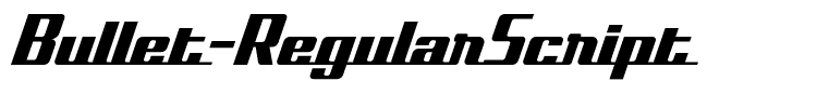Bullet-RegularScript
