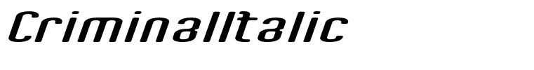 CriminalItalic
