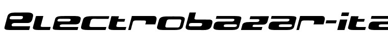ElectroBazar-Italic