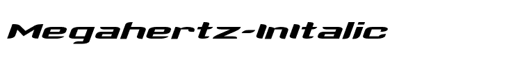 Megahertz-InItalic