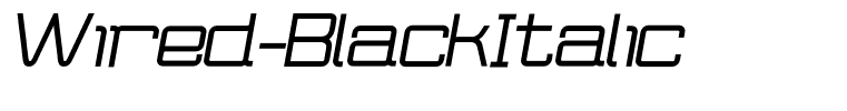 Wired-BlackItalic