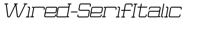 Wired-SerifItalic