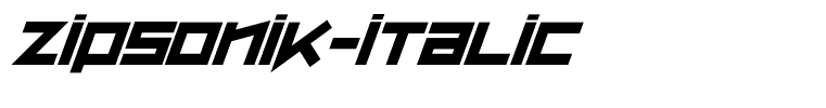 ZipSonik-Italic