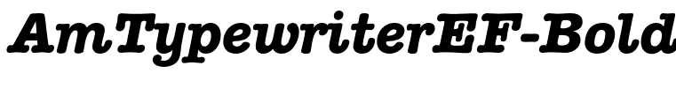 AmTypewriterEF-BoldItalic