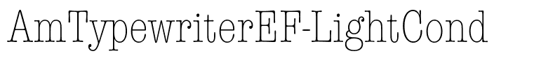 AmTypewriterEF-LightCond
