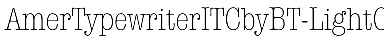 AmerTypewriterITCbyBT-LightCond