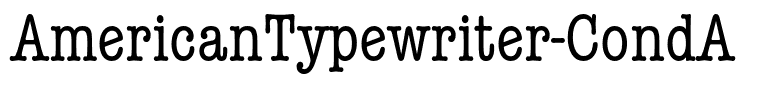 AmericanTypewriter-CondA