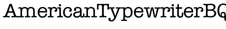 AmericanTypewriterBQ-Medium