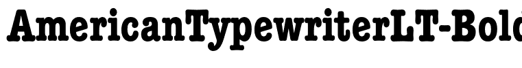 AmericanTypewriterLT-BoldCondA