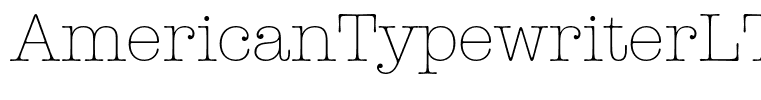 AmericanTypewriterLT-Light