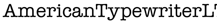 AmericanTypewriterLT-Medium