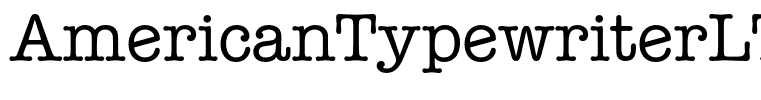 AmericanTypewriterLT-MediumA