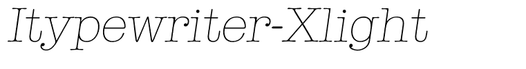 Itypewriter-Xlight