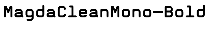 MagdaCleanMono-Bold