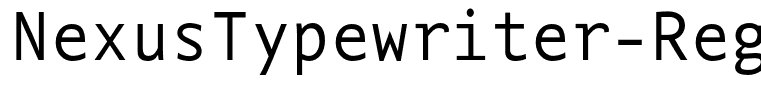 NexusTypewriter-Regular