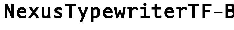NexusTypewriterTF-Bold